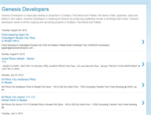 Tablet Screenshot of genesisdevelopers.blogspot.com