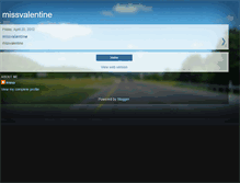 Tablet Screenshot of missvalentine.blogspot.com