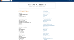 Desktop Screenshot of josephamiller.blogspot.com