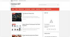 Desktop Screenshot of catatan607.blogspot.com