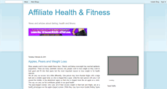 Desktop Screenshot of affiliatehealthfitness.blogspot.com