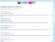 Tablet Screenshot of affiliatehealthfitness.blogspot.com