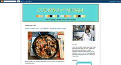 Desktop Screenshot of cookingwithmiriam.blogspot.com