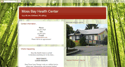 Desktop Screenshot of mossbayhealthcenter.blogspot.com