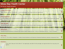 Tablet Screenshot of mossbayhealthcenter.blogspot.com