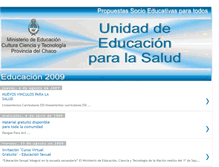 Tablet Screenshot of educacionsalud-chaco.blogspot.com