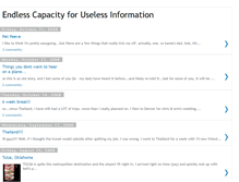 Tablet Screenshot of endlesscapacityforuselessinformation.blogspot.com