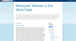 Desktop Screenshot of moroccan-women-at-work.blogspot.com