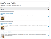 Tablet Screenshot of diet-to-lose-weight.blogspot.com