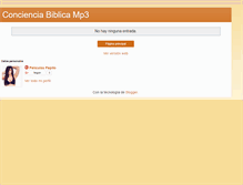 Tablet Screenshot of concienciabiblica.blogspot.com