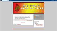 Desktop Screenshot of ministeriollamadefuego.blogspot.com