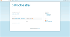 Desktop Screenshot of cabocloastral.blogspot.com