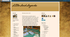 Desktop Screenshot of littleleadlegends.blogspot.com