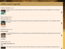 Tablet Screenshot of littleleadlegends.blogspot.com