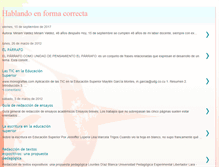 Tablet Screenshot of hablandoenformacorrecta.blogspot.com