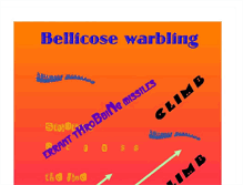 Tablet Screenshot of bellicosewarbling.blogspot.com