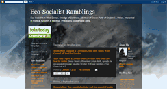 Desktop Screenshot of eco-socialist-ramblings.blogspot.com