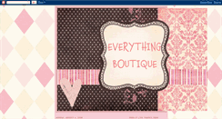 Desktop Screenshot of everythingboutique.blogspot.com