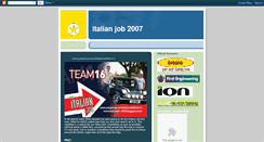 Desktop Screenshot of italianjob-2007.blogspot.com