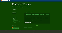 Desktop Screenshot of iskcondance.blogspot.com