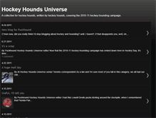Tablet Screenshot of hockeyhoundsuniverse.blogspot.com