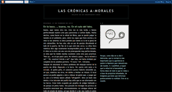 Desktop Screenshot of lascronicasamorales.blogspot.com