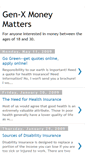 Mobile Screenshot of genxmoney.blogspot.com