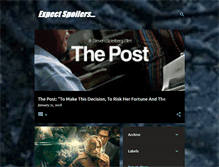 Tablet Screenshot of expectspoilers.blogspot.com