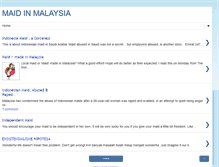 Tablet Screenshot of maidinmalaysia.blogspot.com