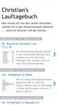 Mobile Screenshot of christianslauftagebuch.blogspot.com
