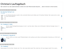 Tablet Screenshot of christianslauftagebuch.blogspot.com