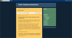 Desktop Screenshot of greencleaningupdates.blogspot.com