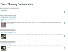 Tablet Screenshot of greencleaningupdates.blogspot.com