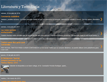 Tablet Screenshot of literaturaytecnologia.blogspot.com