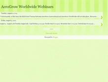 Tablet Screenshot of aerogrowworldwidewebinars.blogspot.com