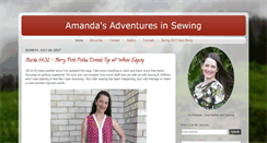 Desktop Screenshot of amandasadventuresinsewing.blogspot.com