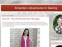 Tablet Screenshot of amandasadventuresinsewing.blogspot.com