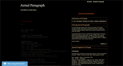 Desktop Screenshot of jurnalparagraph.blogspot.com