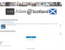 Tablet Screenshot of islamatscotland.blogspot.com