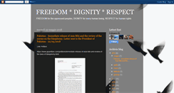 Desktop Screenshot of freedom-dignity-respect.blogspot.com