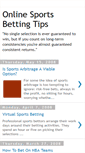 Mobile Screenshot of onlinesportsbettingtips.blogspot.com
