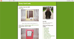 Desktop Screenshot of crazycardlady.blogspot.com