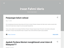 Tablet Screenshot of irwanfahmi.blogspot.com