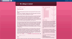 Desktop Screenshot of enslangavcancer.blogspot.com