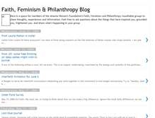 Tablet Screenshot of faithfeminismphilanthropy.blogspot.com