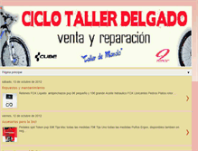 Tablet Screenshot of ciclotallerdelgado.blogspot.com