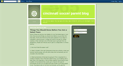 Desktop Screenshot of cincysoccerparent.blogspot.com