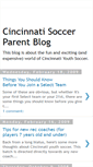 Mobile Screenshot of cincysoccerparent.blogspot.com