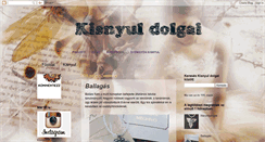 Desktop Screenshot of kisnyuldolgai.blogspot.com