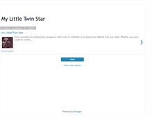Tablet Screenshot of mylittletwinstar.blogspot.com